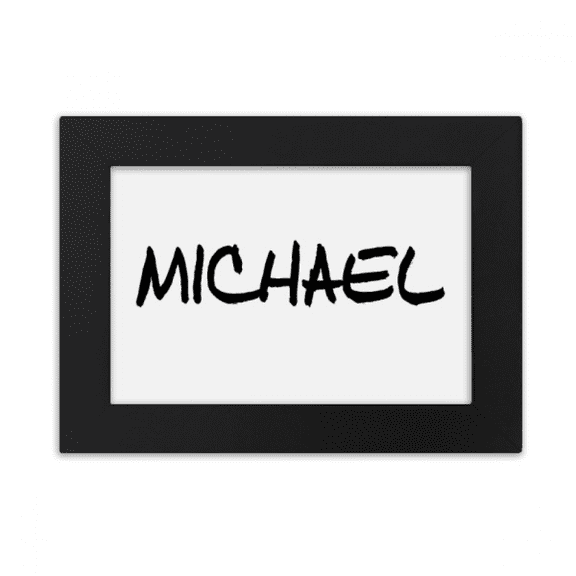 Special Handwriting English Name MICHAEL Desktop Photo Frame Ornaments Picture Art Painting