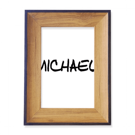 Special Handwriting English Name MICHAEL Photo Frame Exhibition Display Art Desktop Painting
