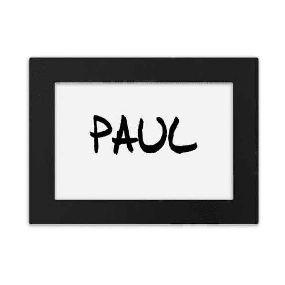 Name Paul Coluring In Special Handwriting English Name PAUL Desktop Photo Frame Ornaments ...