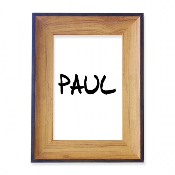 Special Handwriting English Name PAUL Photo Frame Exhibition Display Art Desktop Painting
