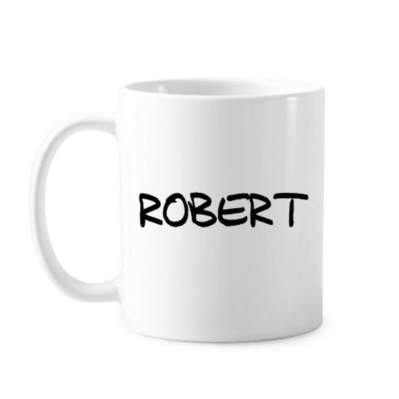 Special Handwriting English Name ROBERT Mug Pottery Cerac Coffee Porcelain Cup Tableware