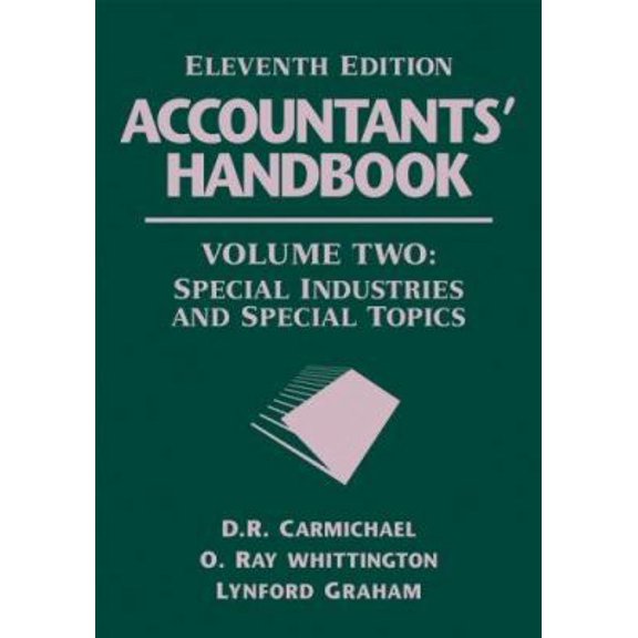 Pre-Owned Accountants' Handbook, Volume 2: Special Industries and Special Topics (Paperback) 0471790397 9780471790396