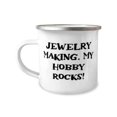 thumbnail image 1 of Special Jewelry Making, Jewelry Making. My Hobby Rocks!, Jewelry Making 12oz Camper Mug From, 1 of 2