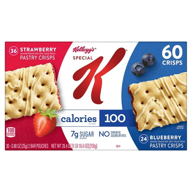 Special K Pastry Crisps, Strawberry and Blueberry (60 Count)