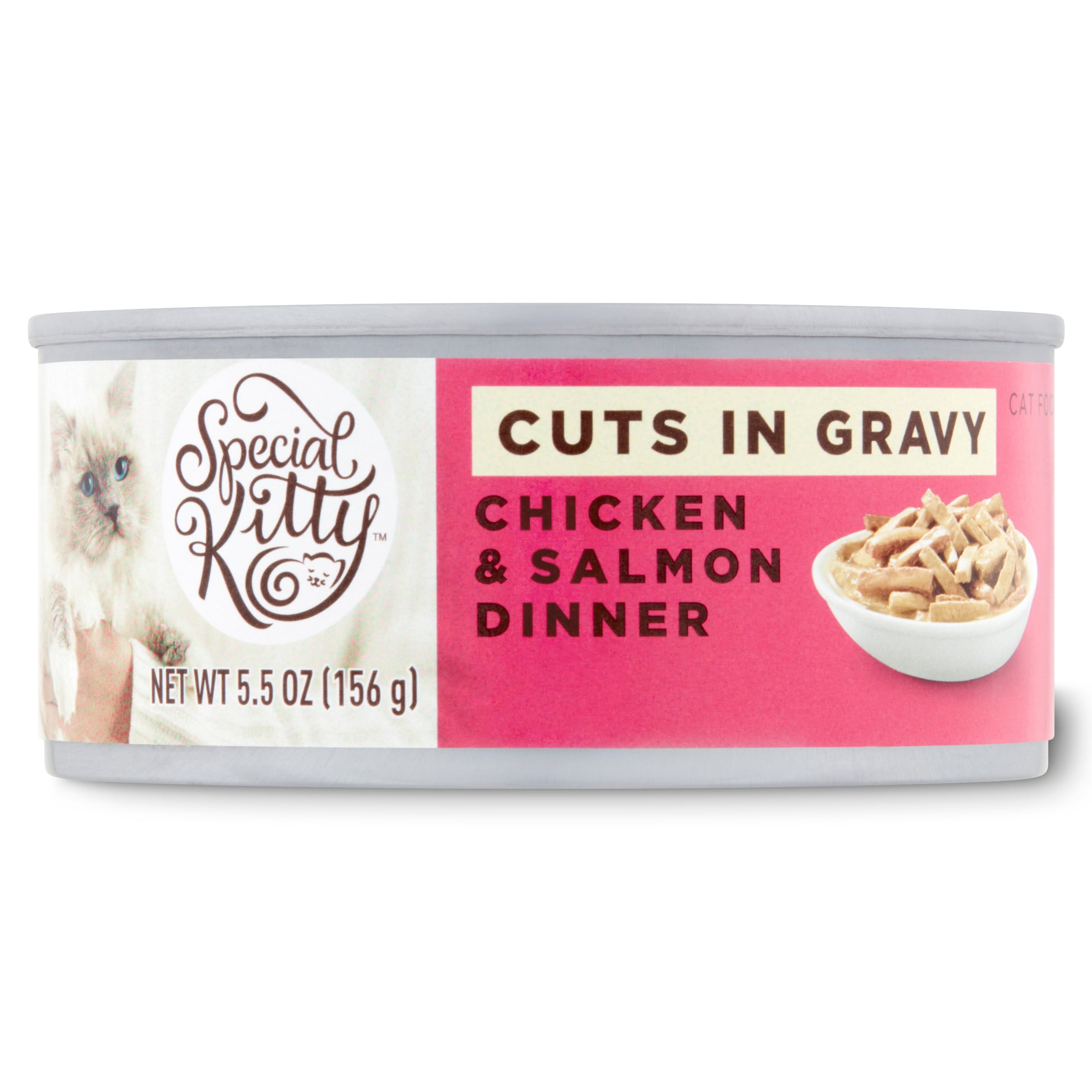 Special Kitty Chicken & Salmon Flavor Gravy Wet Cat Food, 5.5 oz