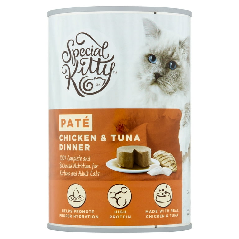 Special Kitty Chicken Tuna Dinner Pate Wet Cat Food 22 oz Can
