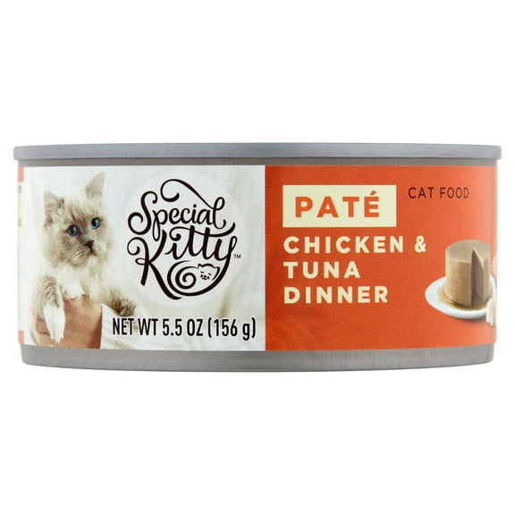 Special Kitty Chicken & Tuna Dinner Pate Wet Cat Food, 5.5 oz Can