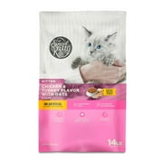Special Kitty Chicken & Turkey Flavor with Oatmeal Kibble Dry Cat Food for Kittens, 14 lb Bag