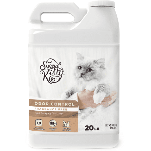 Special Kitty Clumping Fragrance Free Cat Litter 20lb Jug