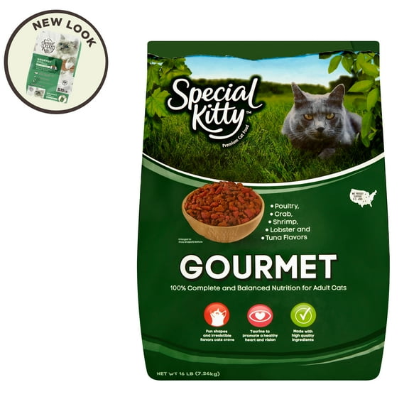 Special Kitty Gourmet Formula Dry Cat Food, 16 lb