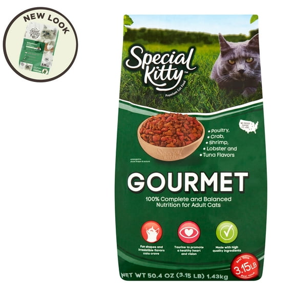 Special Kitty Gourmet Formula Dry Cat Food, 3.15 lb