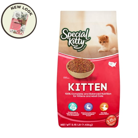 Special Kitty Kitten Formula Dry Cat Food, 3.15 lb