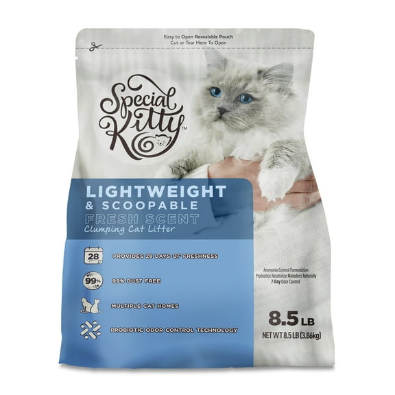 Special Kitty Lightweight and Scoopable Fresh Scent Clumping Cat Litter, 8.5 lb Bag