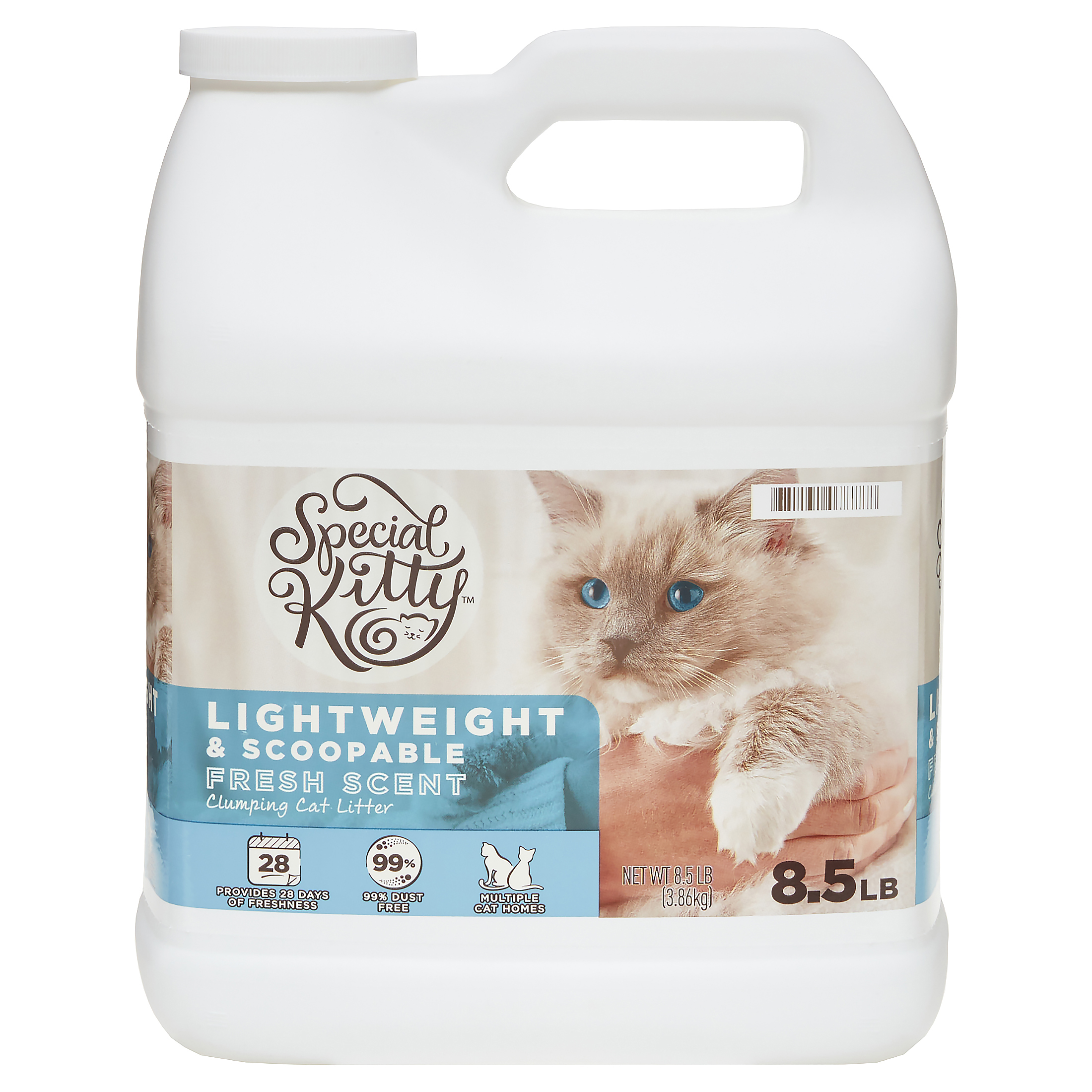 Special Kitty Lightweight & Scoopable Clumping Cat Litter, Fresh Scent, 8.5 lb - image 1 of 7