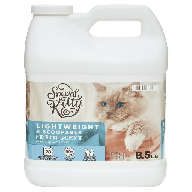 Special Kitty Lightweight & Scoopable Clumping Cat Litter, Fresh Scent, 8.5 lb