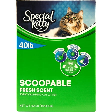 Special Kitty Multiple Cat Scoopable Clumping Cat Litter, 40 lb
