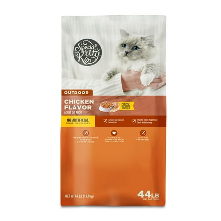 Special Kitty Outdoor Formula Dry Cat Food, 44 lb Bag