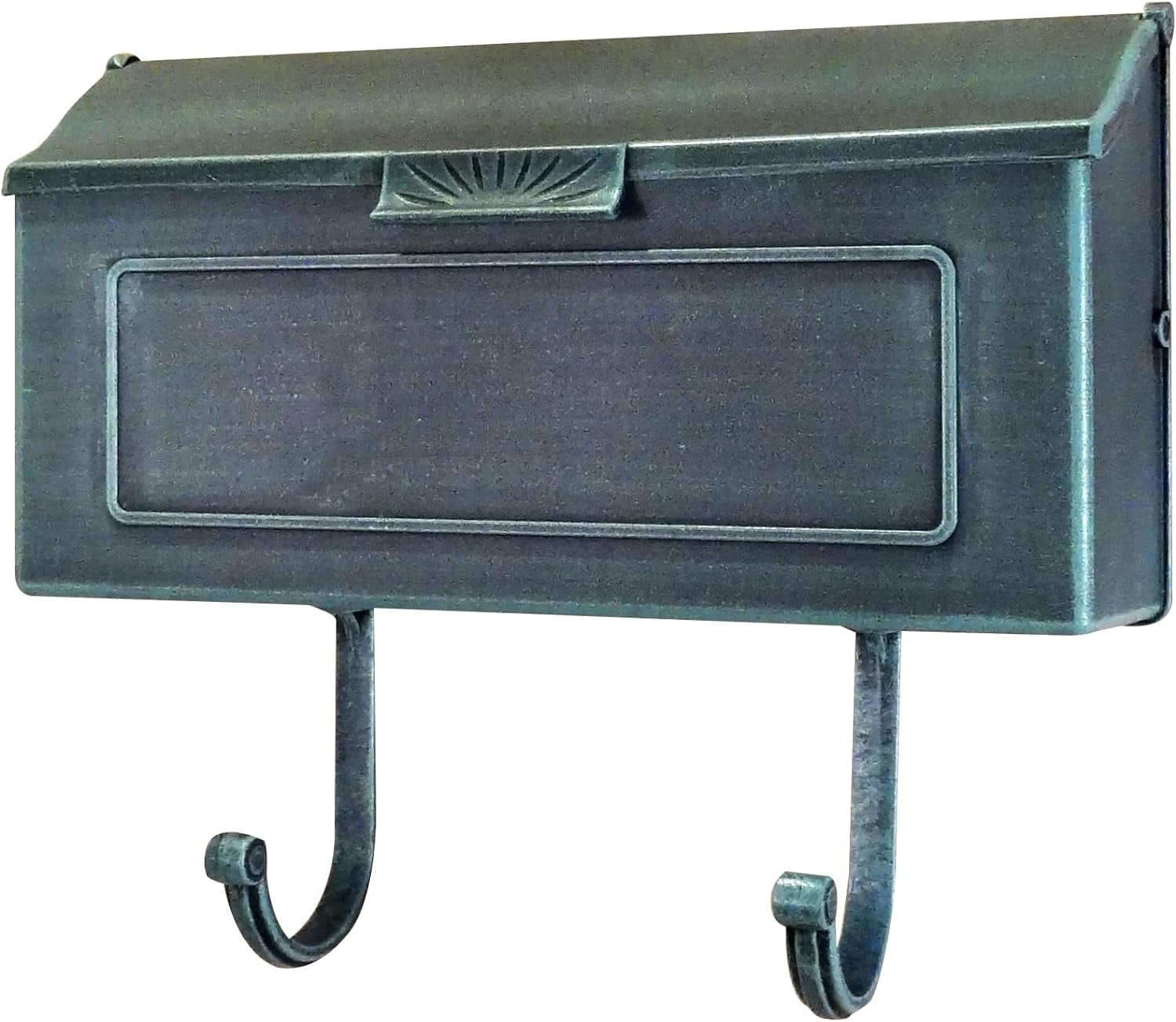 Special Lite Horizon Horizontal Wall Mount Mailbox - Verde Green Aluminum Mailbox for Wall Mount - SHH-1006-VG