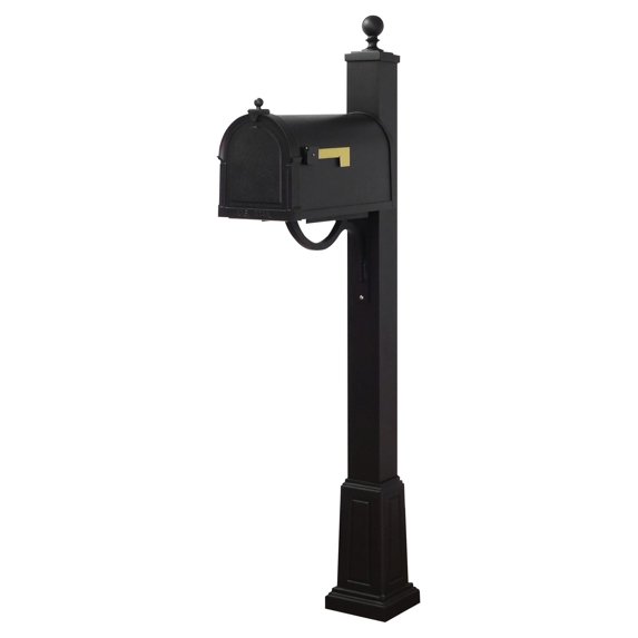 Special Lite Products Berkshire Curbside Mailbox and Springfield Mailbox Post with Base
