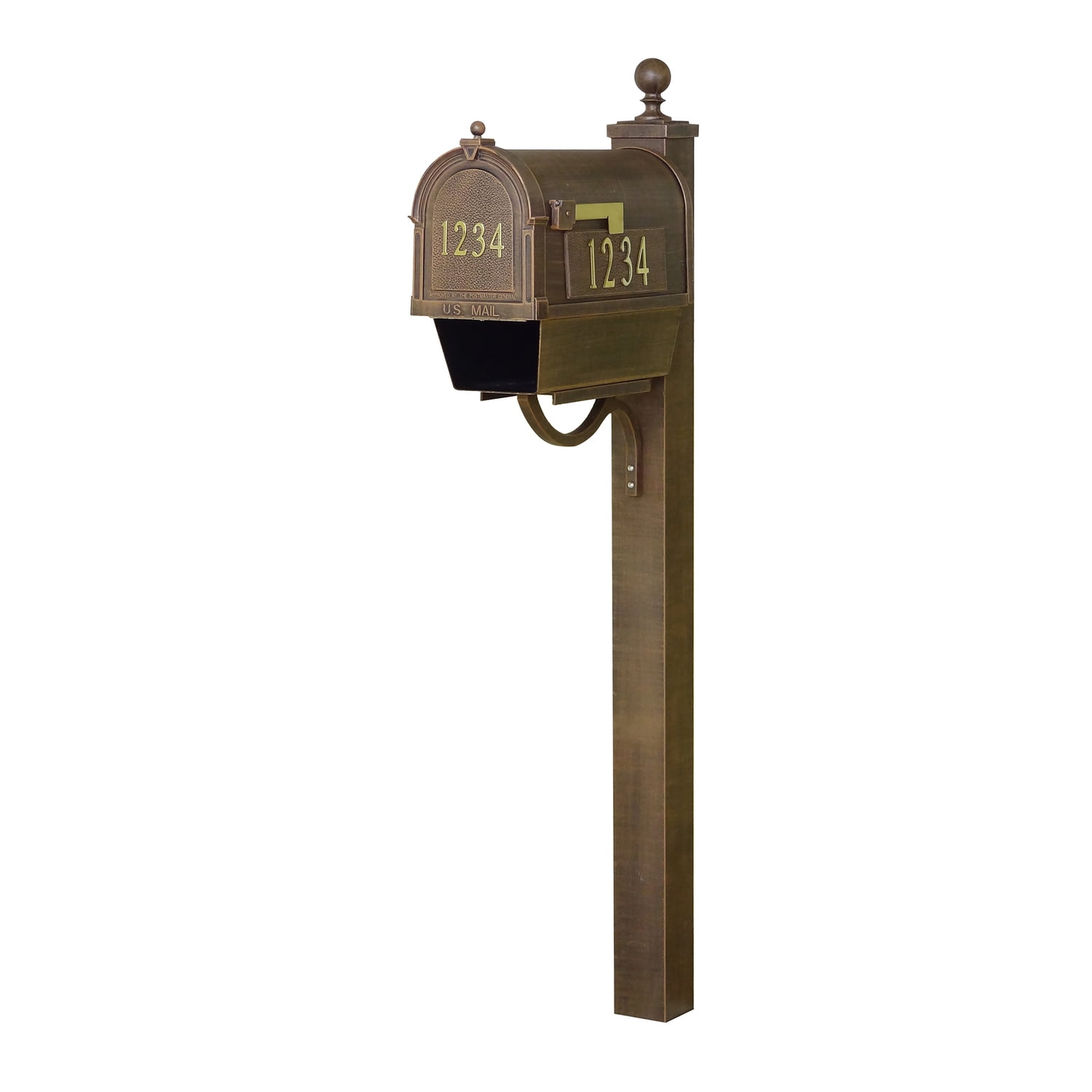Special Lite Products Berkshire Curbside Mailbox with Front and Side