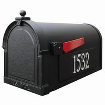 Special Lite Products  Berkshire Curbside Mailbox with Side Numbers - Black