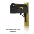 thumbnail image 1 of Special Lite Products TC-BWN-FS-1008-BLK Classic Curbside Mailbox with Baldwin Front Single Mailbox Mounting Bracket - Black, 1 of 4