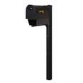 thumbnail image 1 of Special Lite Products SCC2008-SPK720-BLK Classic Curbside Mailbox with Newspaper Tube & Wellington Mailbox Post, 1 of 4