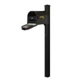 thumbnail image 1 of Special Lite Products SCC1008-SPK720-BLK-LB998 Classic Curbside Mailbox wtih Locking Insert & Wellington Direct Burial Mailbox Post Smooth, 1 of 3