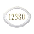 thumbnail image 1 of Special Lite Products SAP-4110-WH Floral Address Plaque - White, 1 of 1