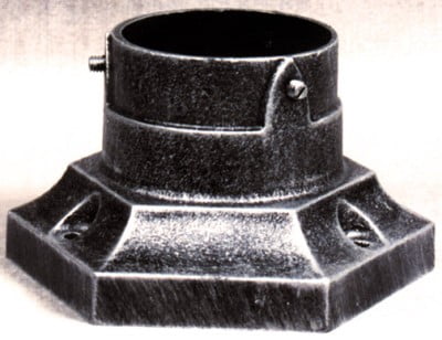 Special Lite Products PB-173-BAL Pedestal Post Base, Brushed Aluminum ...