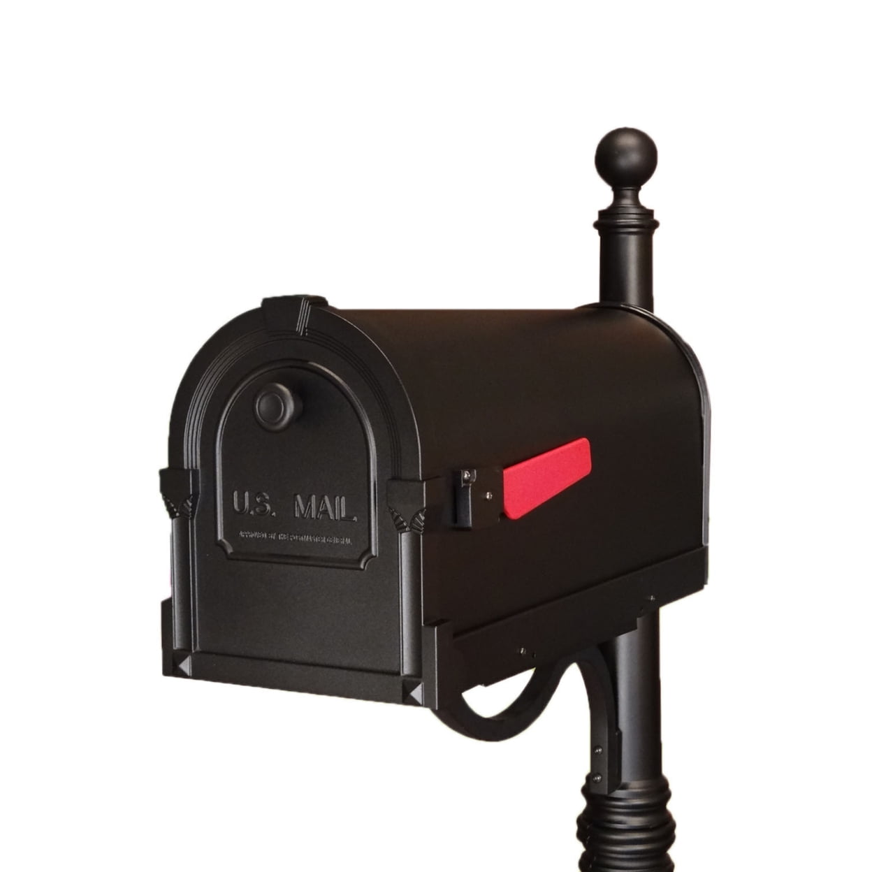 Special Lite Products SCS-1014-BLK Savannah Curbside Mailbox - Black