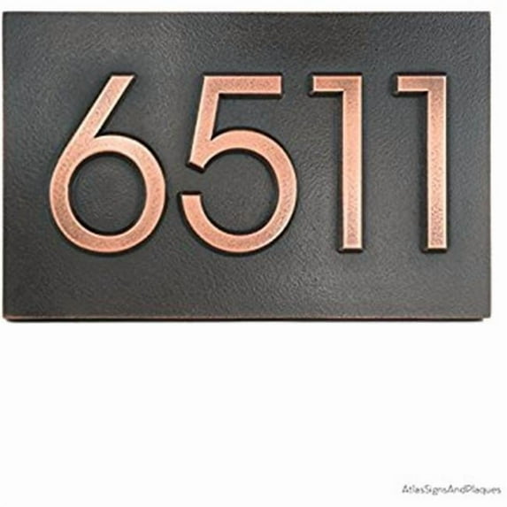 Special Lite Products Side Mounting Address Plaques, Mocha