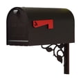 thumbnail image 1 of Titan Steel Curbside Mailbox with Floral front single mailbox mounting bracket, 1 of 4