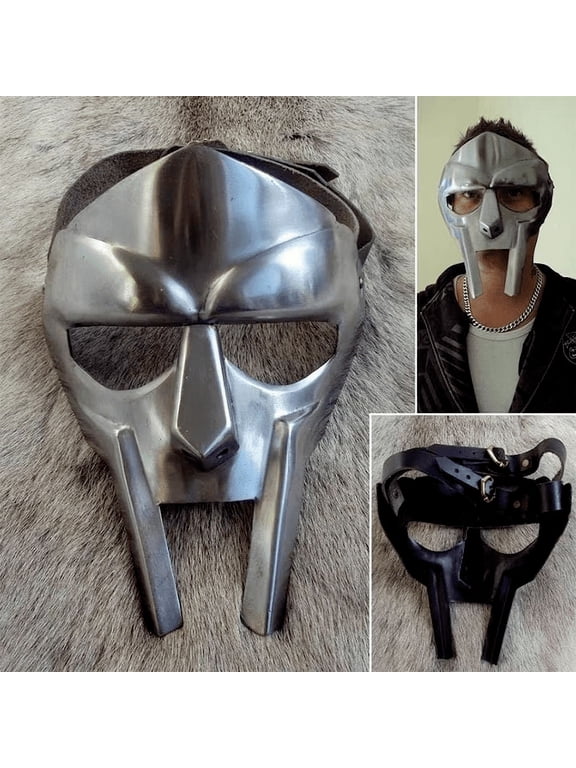 Special MF DOOM Mask Mad-villain Mild Steel Face Armour Medieval Hand-Forged