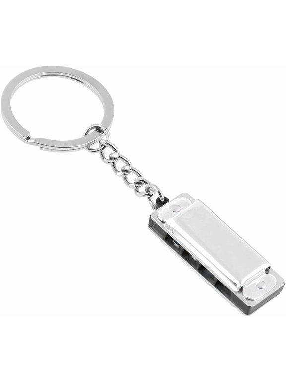 Special Mini Harmonica 8 Tone 4 Holes Harmonica Keychain For Key 1.38x0.47in Musical Instruments Gifts For Chirdren Harmonica Keyring