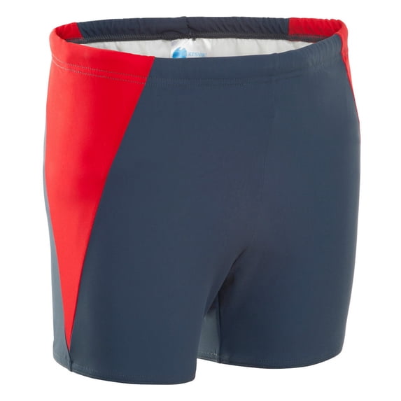 Special Needs Clothing for Children with Bowel and Urinary Incontinence, Kes-Vir Boy's Slate Shorties, Slate Red, 3-4 Years