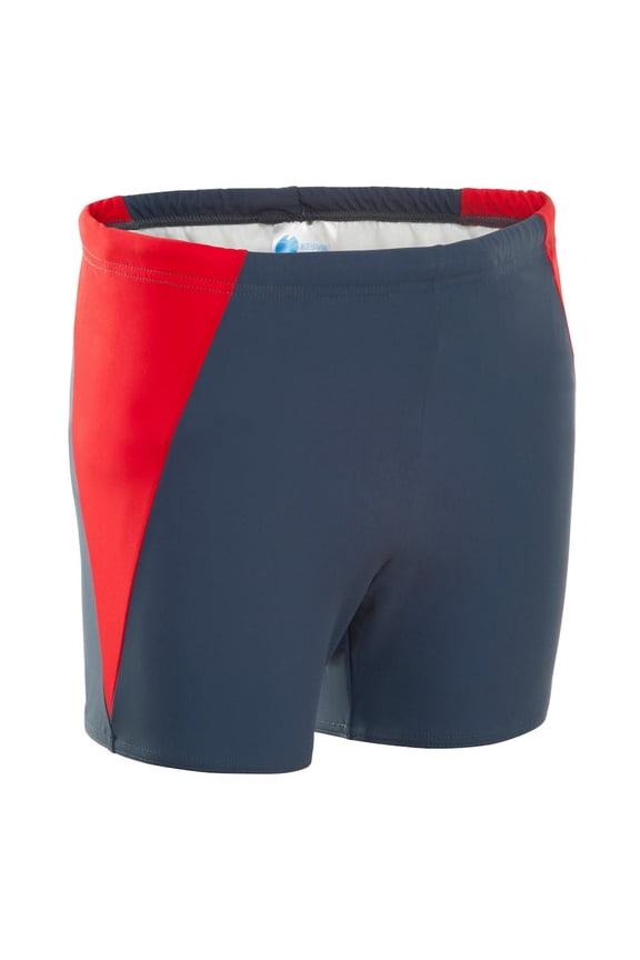 Special Needs Clothing for Children with Bowel and Urinary Incontinence, Kes-Vir Boy's Slate Shorties, Slate Red, 3-4 Years
