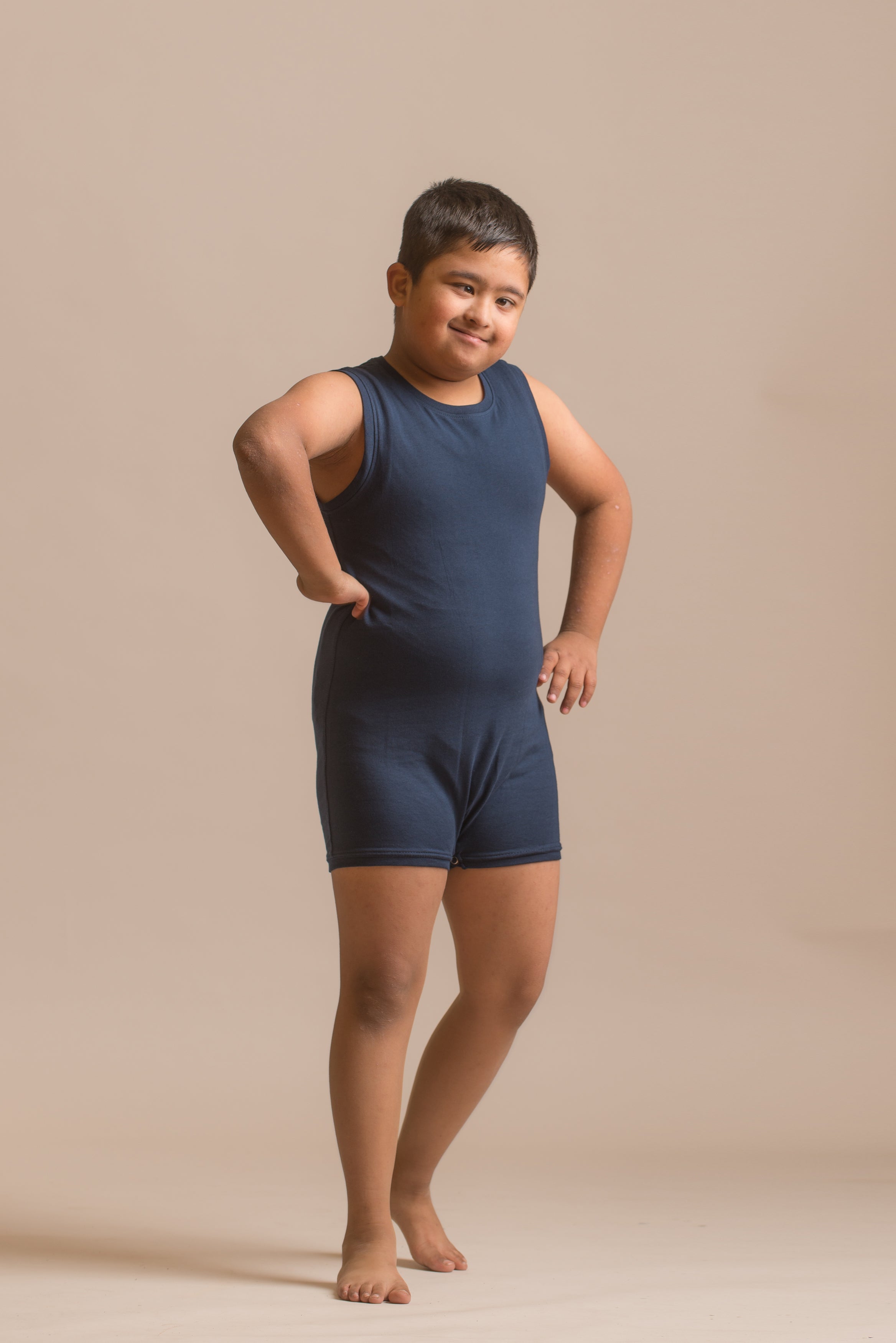Special Needs Clothing for Older Children, Sleeveless Bodysuit for Boys