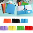 thumbnail image 1 of Special Offer Lssam Plastic Folders with Pockets, 2-Pocket Folders, Colored Pocket Folders, Heavy Duty Durable File Folders with Business Card Slot for School & Office Use, Letter Size, 1 of 9