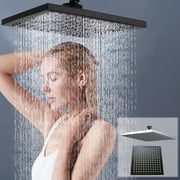 Special Offer,Pressurized Shower Head, Large Shower Head, High-Pressure Nozzle, Stainless Steel, Household Use, Water Saving, Bathroom Showerhead Sleek Design|Plastic,Black