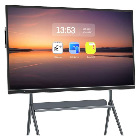 Special Offer! Smart Board 75 Inch All-in-One Touch Screen Interactive Whiteboard, Dual System Boosts Productivity, Cloud Sharing Connects Teams Perfect for Education, Office & Presentations