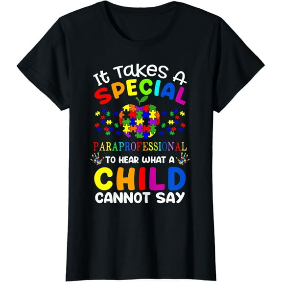 Special Paraprofessional Autism Awareness T-Shirt