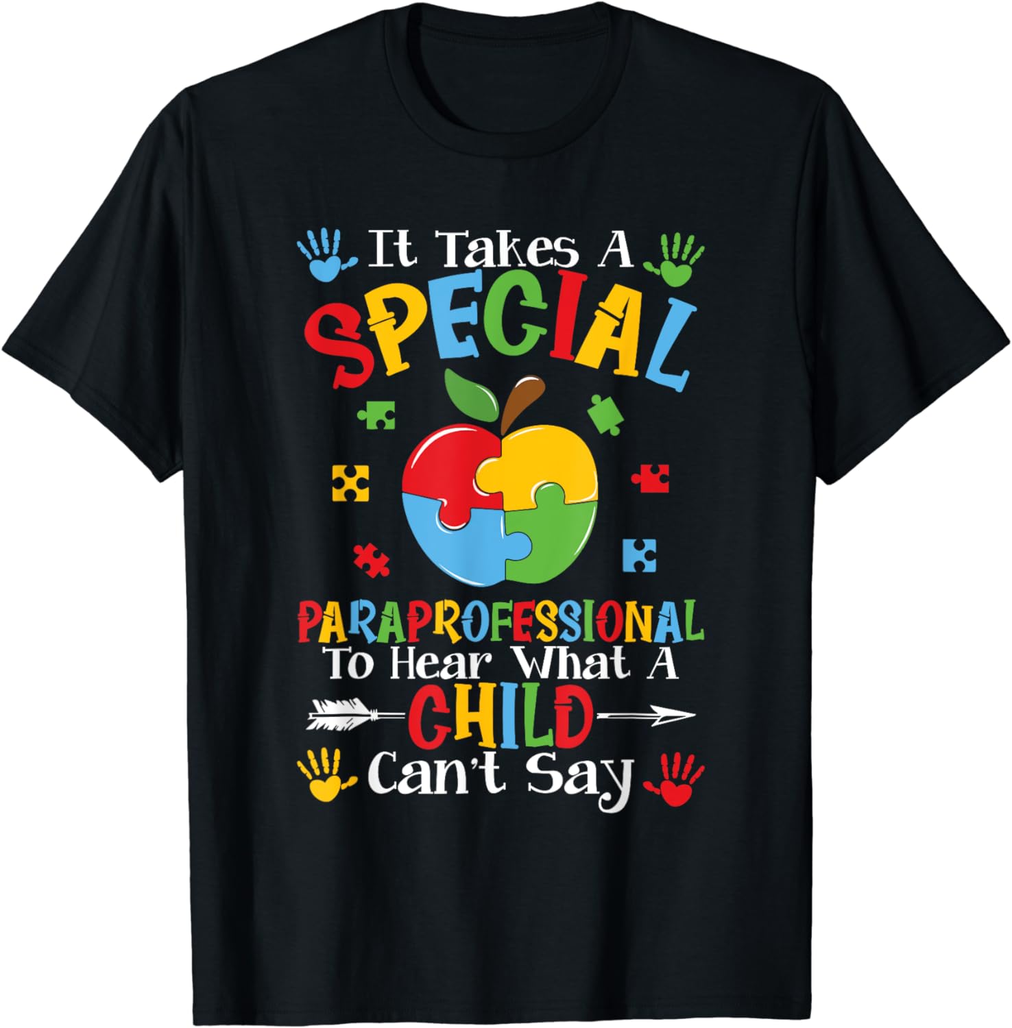Special Paraprofessional Autism Awareness Teacher T Shirt Walmart com Special Paraprofessional Autism Awareness Teacher T Shirt Walmart com