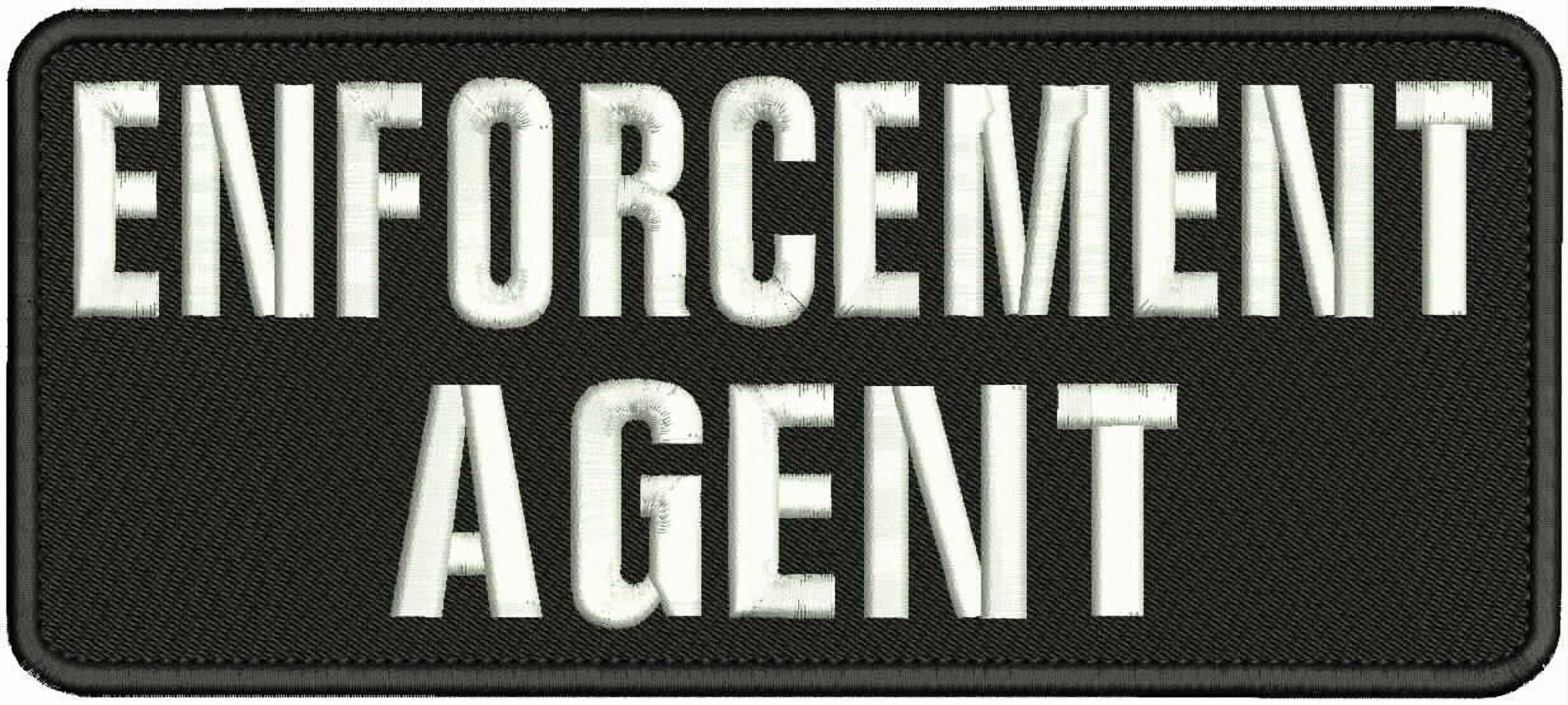 Special Patches Hook On Back Patches for Uniform for E Agent Embroidery ...
