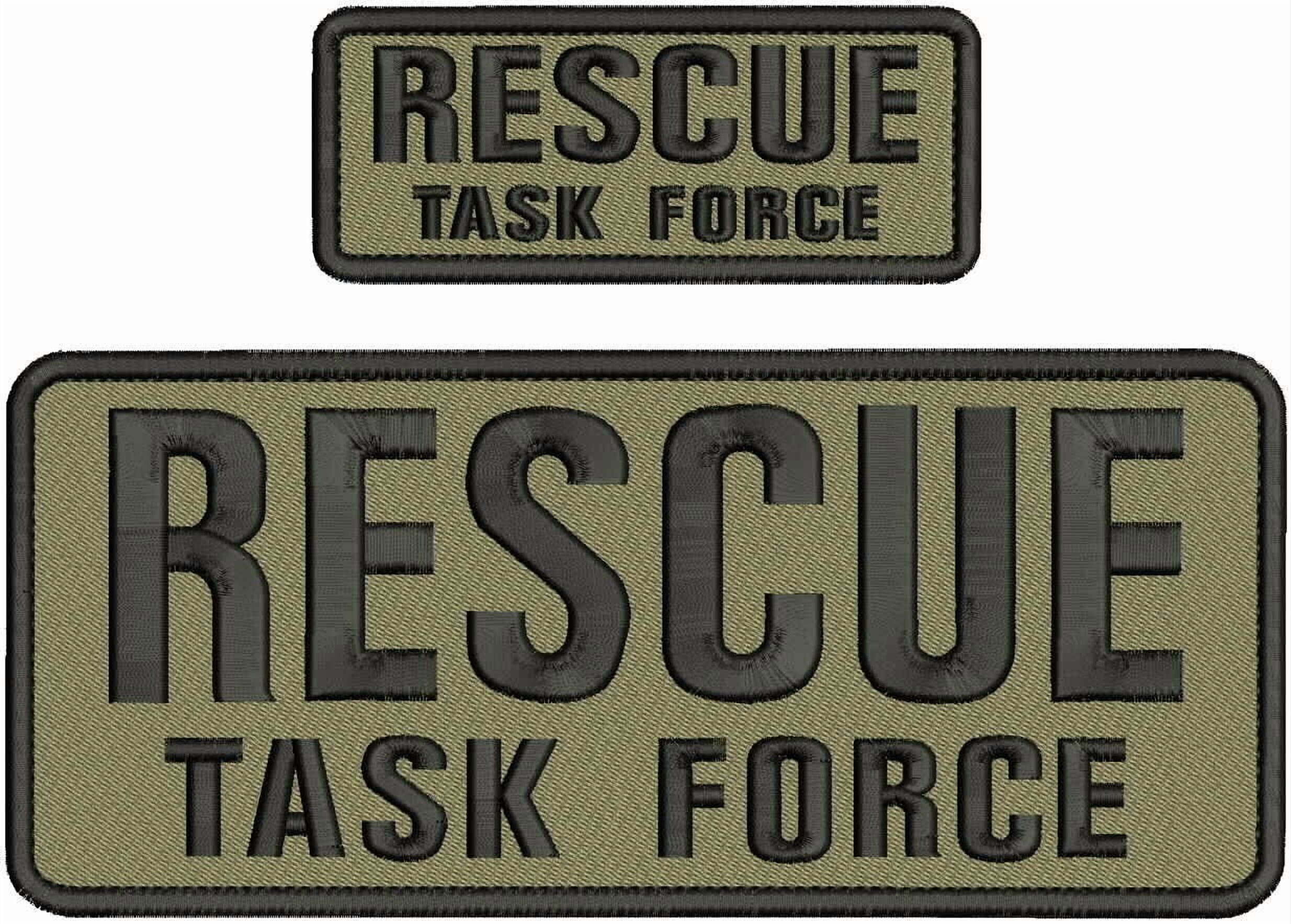 Simple Rescue Patch Special Patches Hook On Back Patches for Uniform for Rescue Task Forc ...