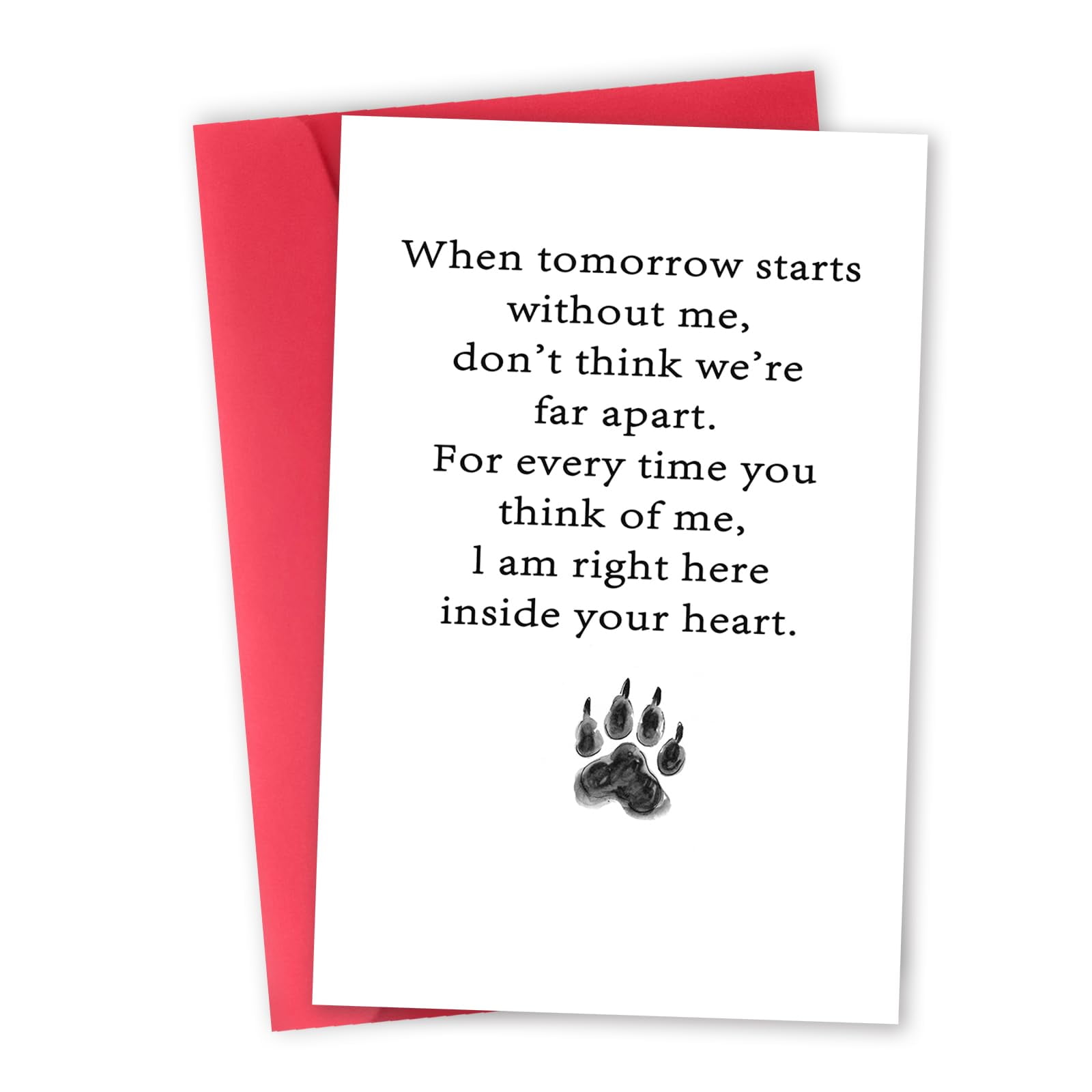 Special Pet Loss Sympathy Card, Unique Condolence Card for Dog Cat