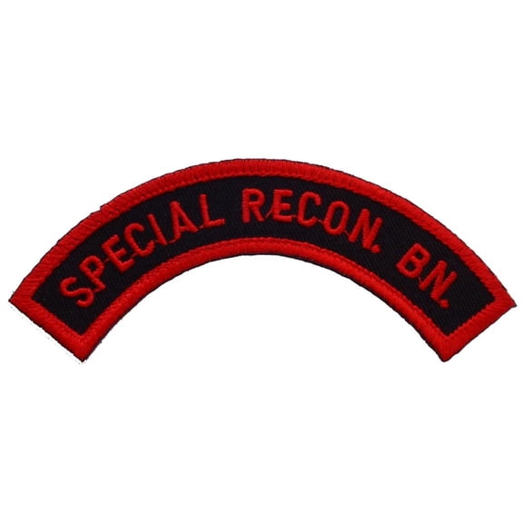 Special Recon Battalion Patch Black & Red 4"