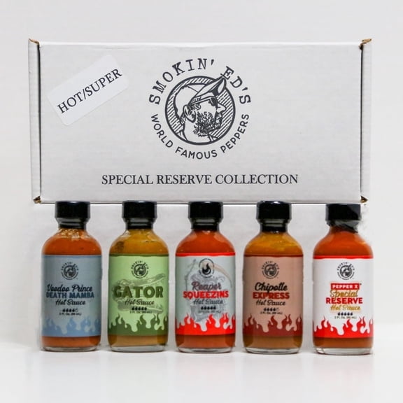 Smokin' Ed's Special Reserve Box- "Extreme Heat" Sauce 2 oz