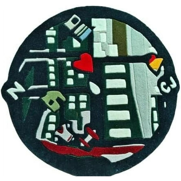 Special Rugs Gamer Rug with Retro Open-World Design | Anti-Slip, Eco-Friendly, Pet-Friendly | Soft Wool Accent Rug for Gaming Setup & Home Dcor