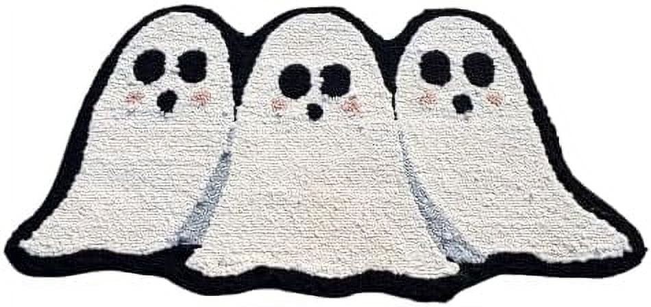 Special Rugs Ghost Rug – 100% New Zealand Wool, Cute Halloween Decor ...